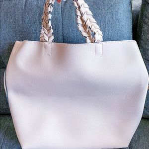 Jules Kae Beige Tote Vegan Leather Bag